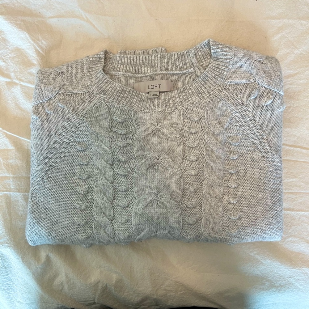 Loft Textured Cable Sweater